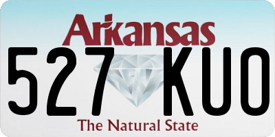 AR license plate 527KUO