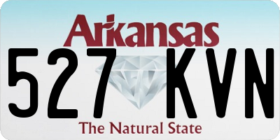 AR license plate 527KVN