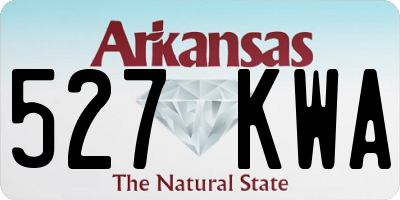AR license plate 527KWA