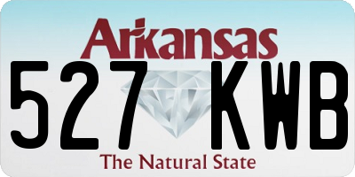 AR license plate 527KWB