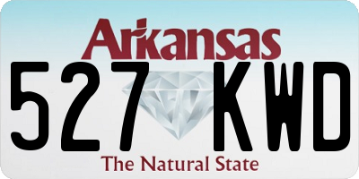 AR license plate 527KWD