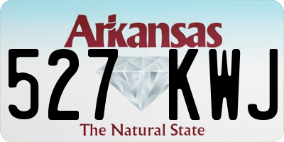 AR license plate 527KWJ