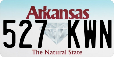 AR license plate 527KWN