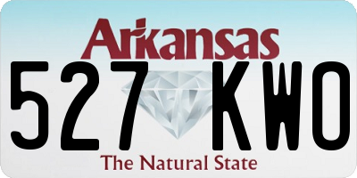 AR license plate 527KWO