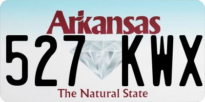 AR license plate 527KWX