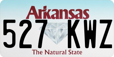 AR license plate 527KWZ