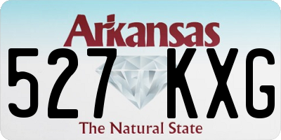 AR license plate 527KXG