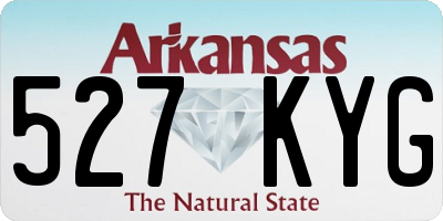 AR license plate 527KYG