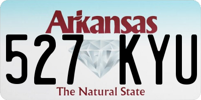 AR license plate 527KYU