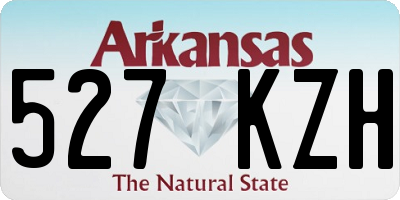 AR license plate 527KZH