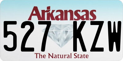 AR license plate 527KZW