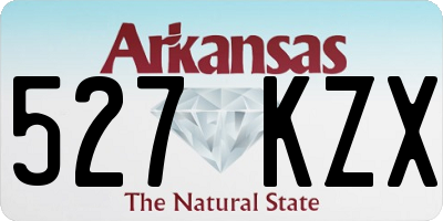 AR license plate 527KZX