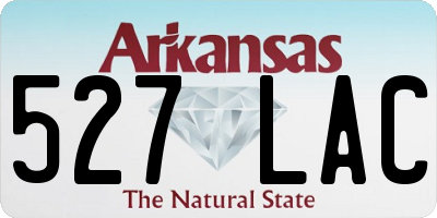 AR license plate 527LAC