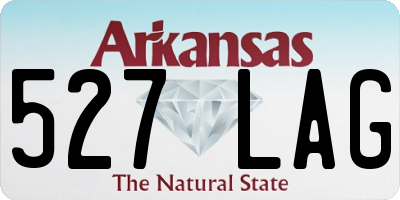 AR license plate 527LAG