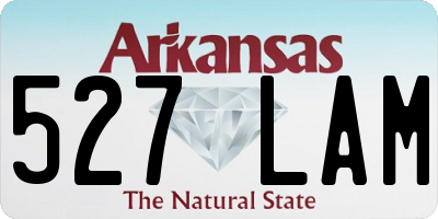 AR license plate 527LAM