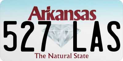 AR license plate 527LAS