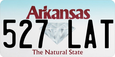AR license plate 527LAT