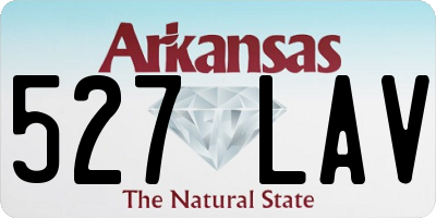 AR license plate 527LAV