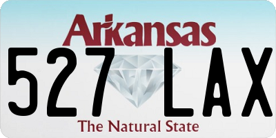 AR license plate 527LAX