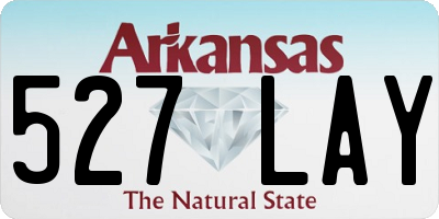 AR license plate 527LAY