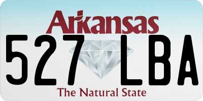AR license plate 527LBA