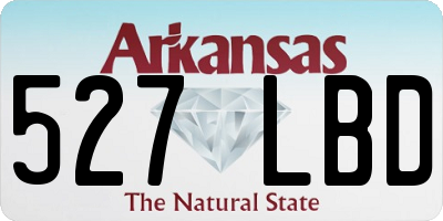 AR license plate 527LBD