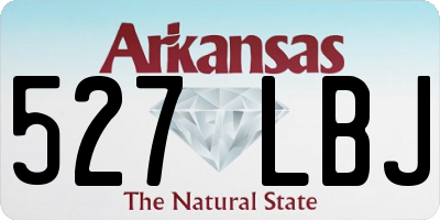 AR license plate 527LBJ