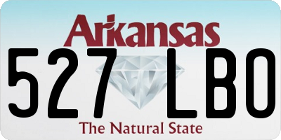 AR license plate 527LBO