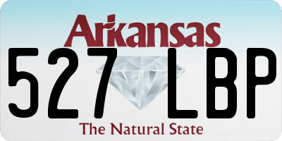 AR license plate 527LBP