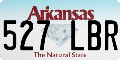 AR license plate 527LBR