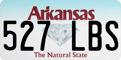 AR license plate 527LBS