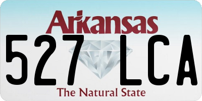 AR license plate 527LCA