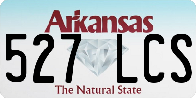 AR license plate 527LCS