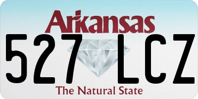 AR license plate 527LCZ