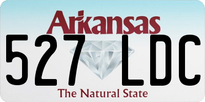 AR license plate 527LDC