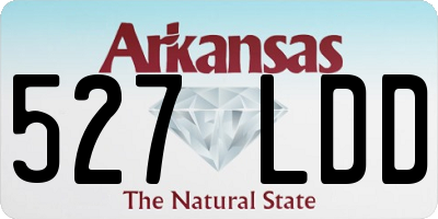 AR license plate 527LDD