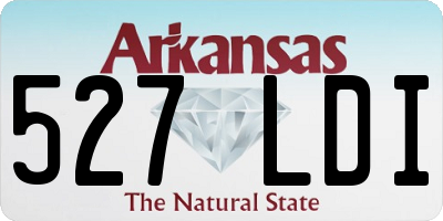 AR license plate 527LDI