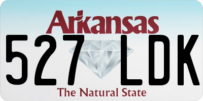 AR license plate 527LDK