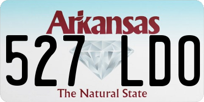 AR license plate 527LDO