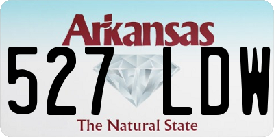 AR license plate 527LDW