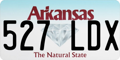AR license plate 527LDX