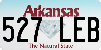 AR license plate 527LEB