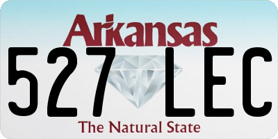 AR license plate 527LEC