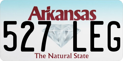 AR license plate 527LEG