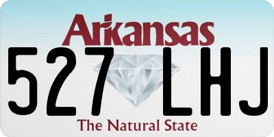 AR license plate 527LHJ