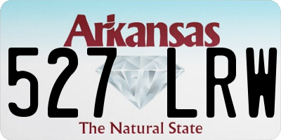 AR license plate 527LRW
