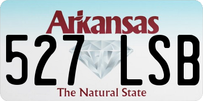 AR license plate 527LSB