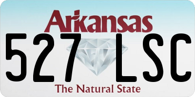 AR license plate 527LSC