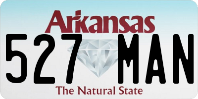 AR license plate 527MAN
