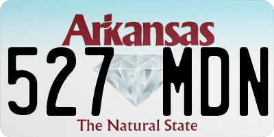 AR license plate 527MDN